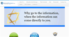 Desktop Screenshot of jewishpassings.com