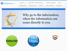 Tablet Screenshot of jewishpassings.com